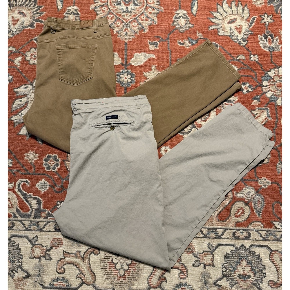 Southern Marsh Pants (2 Pair) Mens 42x34 Chino Khakis Outdoor Casual